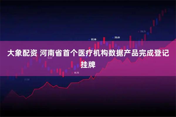 大象配资 河南省首个医疗机构数据产品完成登记挂牌